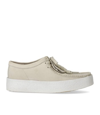 Clarks Wallabee Cup Ivory Nubuck Мужские мокасины Мужские