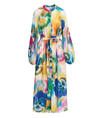 

Женское многоцветное платье-рубашка миди Essentiel Antwerp Dazzling Multicolor