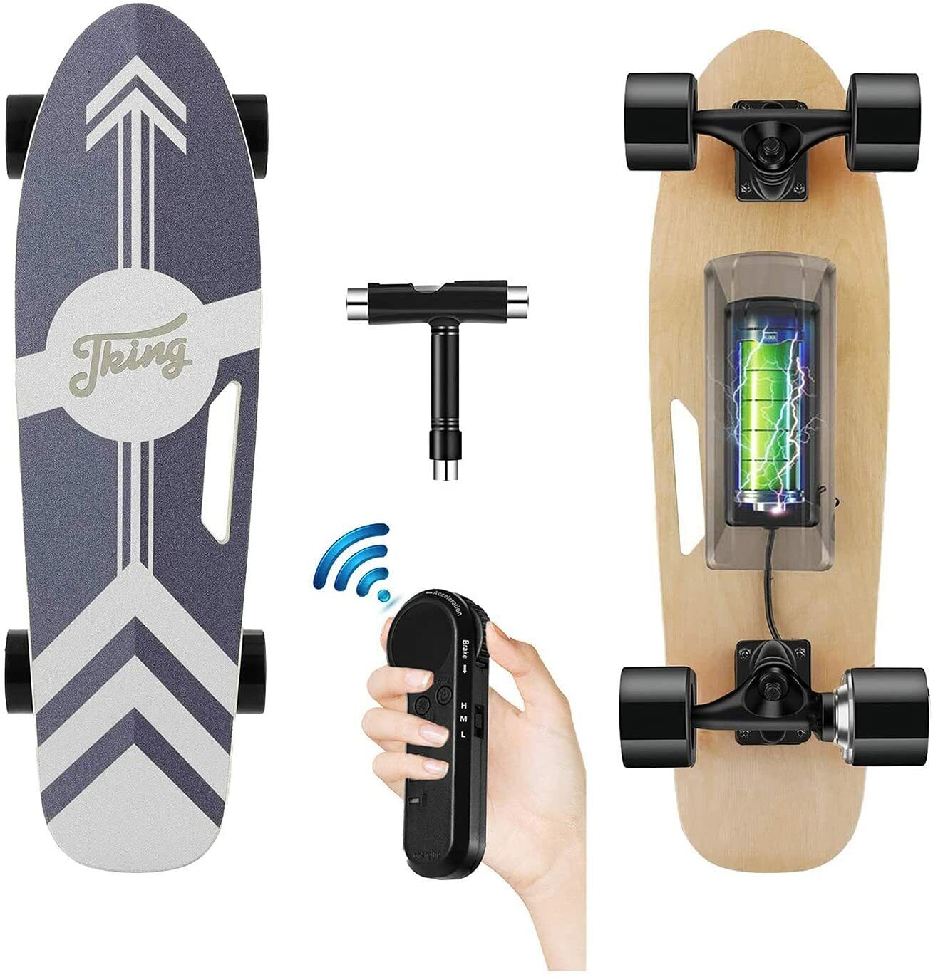 Electric Skateboard Teens Power Motor Smart Sensors Cruiser 