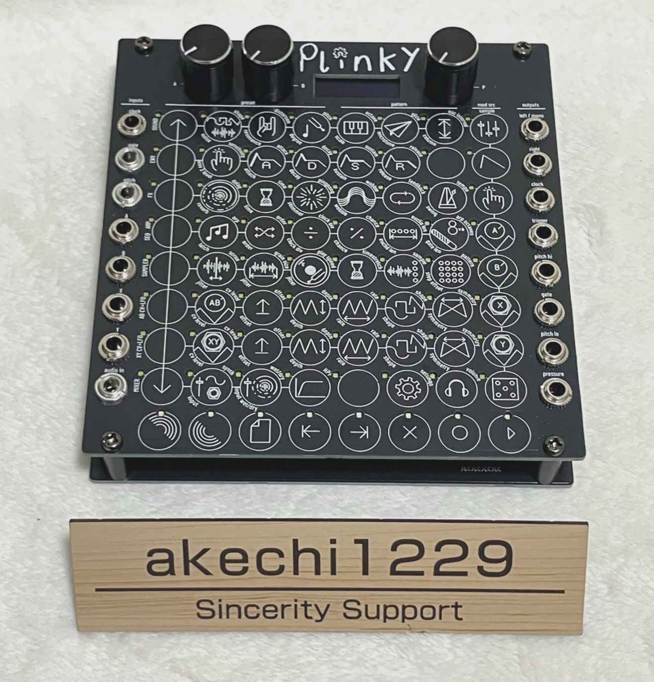 Plinky Plinky V3 Desktop Polyphonic Touch SYNTHESIZER Tested