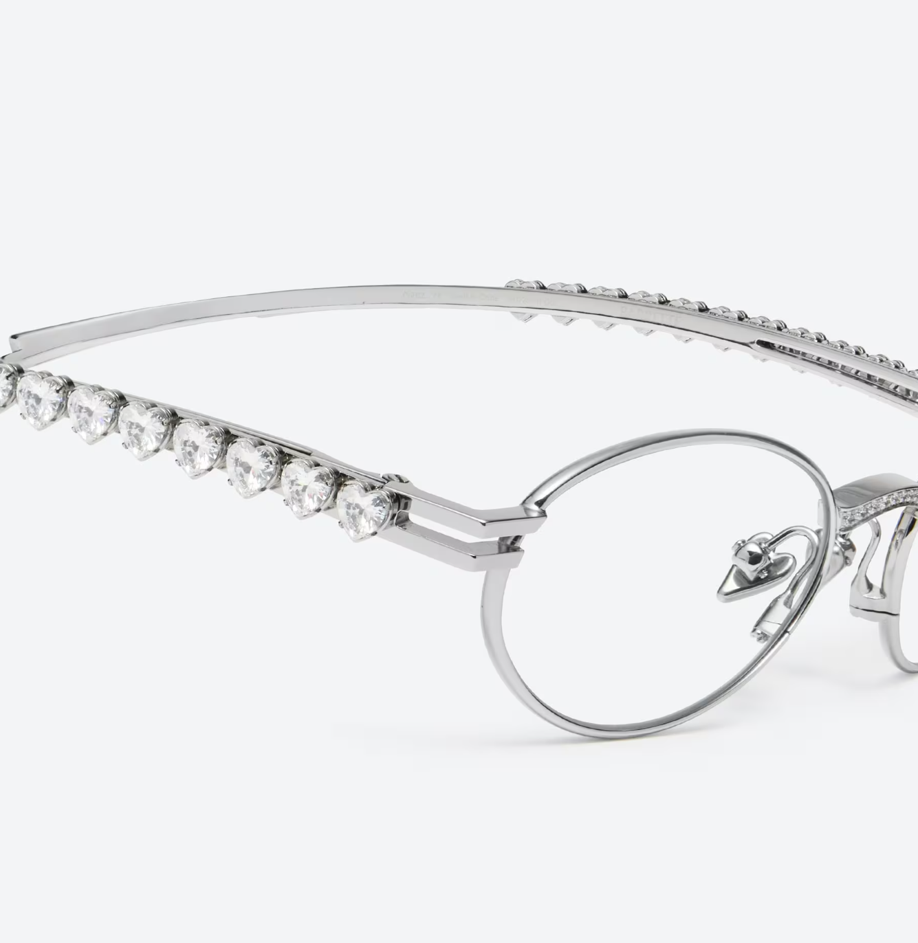 Pre-owned Gentle Monster X Jennie Jentle Salon Barrette 02 Silver Metal Clear