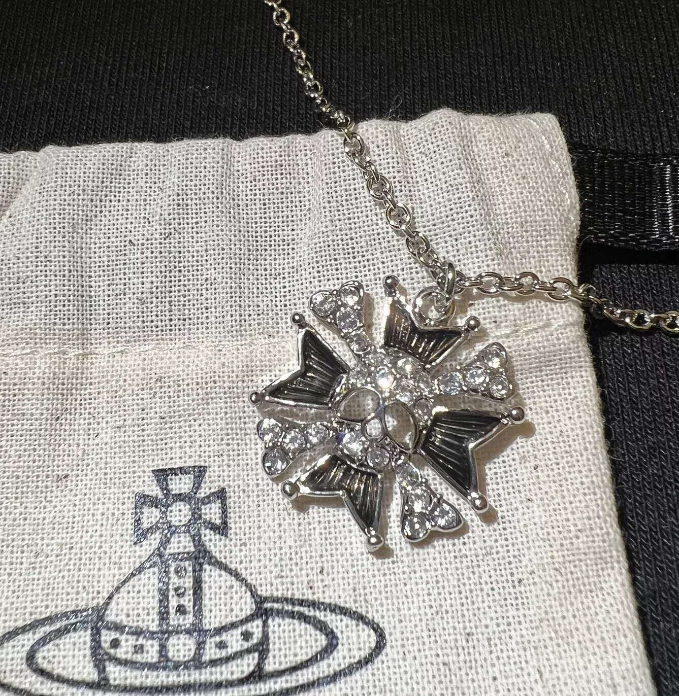アクセサリー vintage Vivienne Westwood necklace Vivienne Westwood Vintage Style Floral big orb necklace With