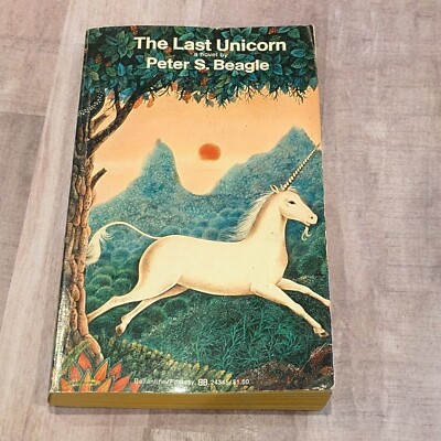 The Last Unicorn by Peter S Beagle Vintage Ballantine Fantasy Paperback 