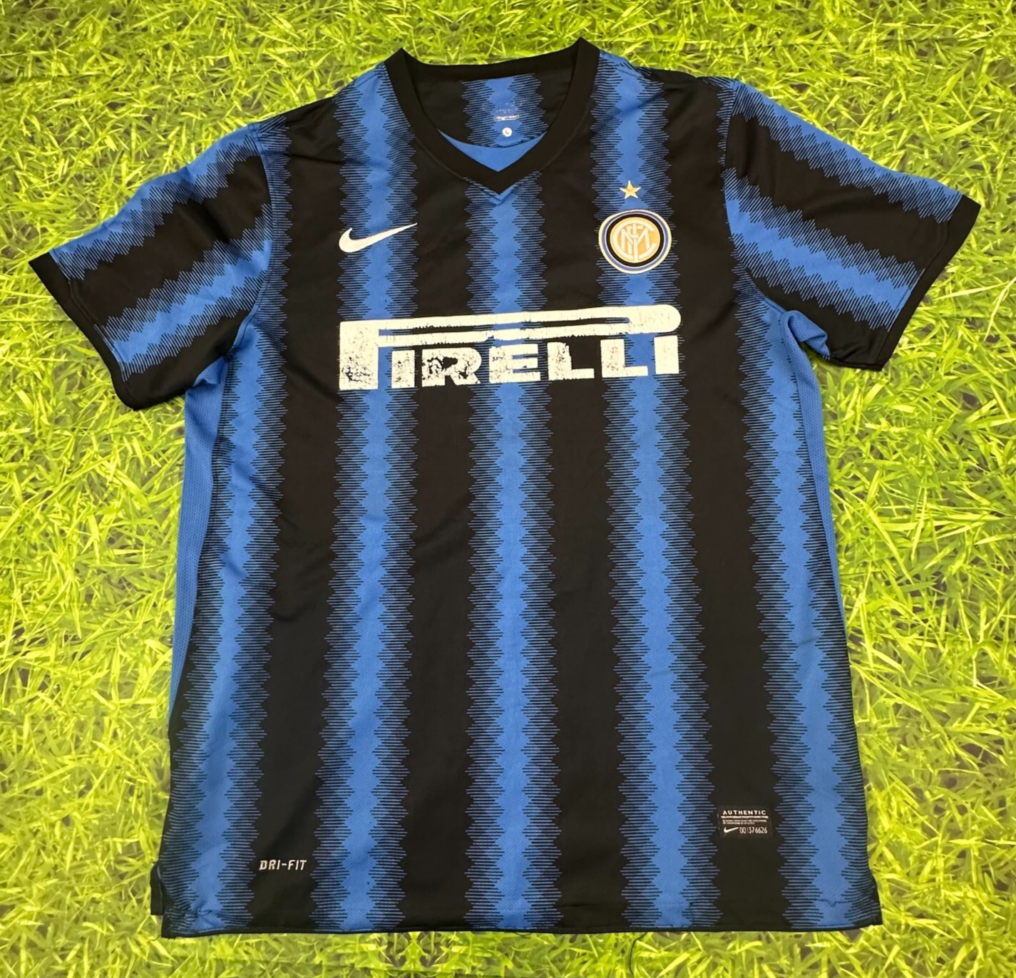 Inter MIlan 2010-2011 Home Jersey Men XL Nike Authentic Dri
