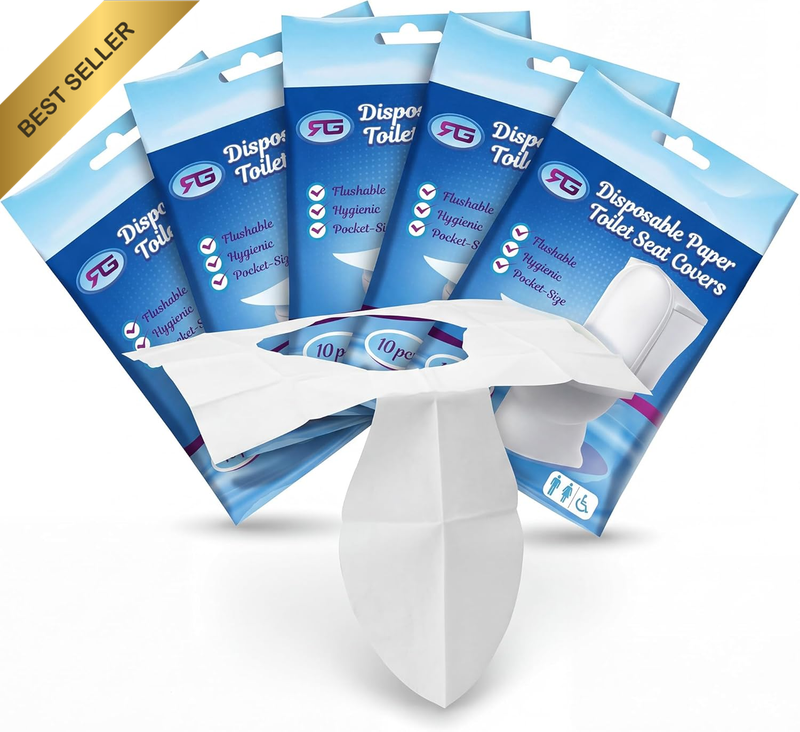 Toilet Seat Cover - Flushable & Disposable Toilet Seat Cover for Bathroom - Road