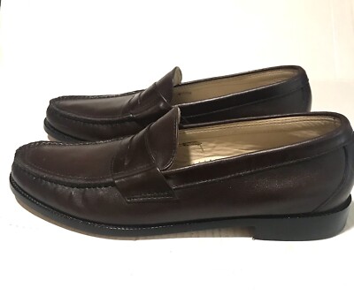 SAS Penny 40 Mens Sz-14 Slim Cordovan Leather Slip On Loafer Classic Dress Shoe