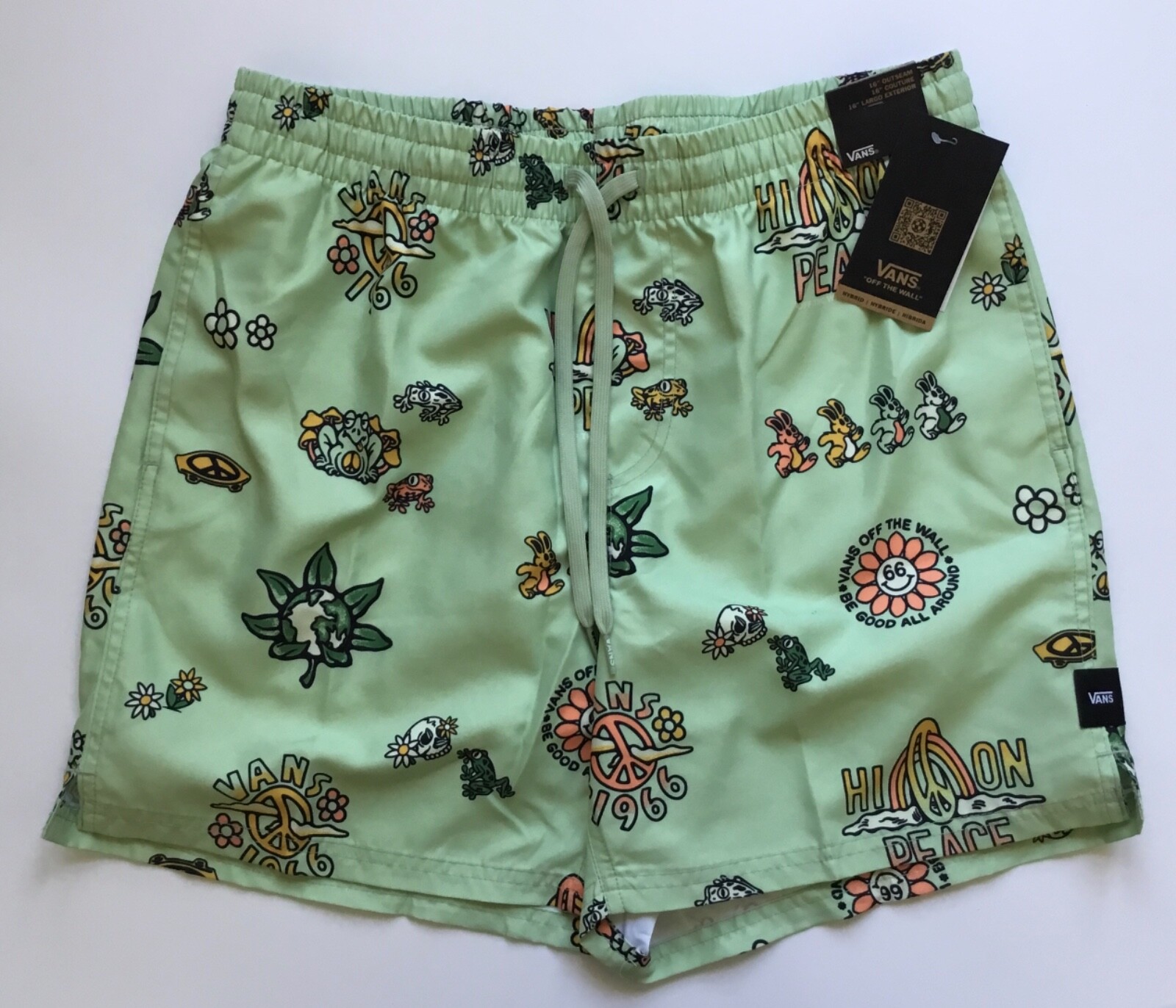 Vans Mixed Volley Shorts 16” Peace of Mind Print 0A3W4K Size