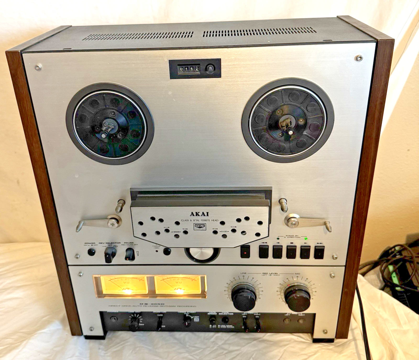 Akai GX-266D Reel to Reel Tape Deck – Tested – Works