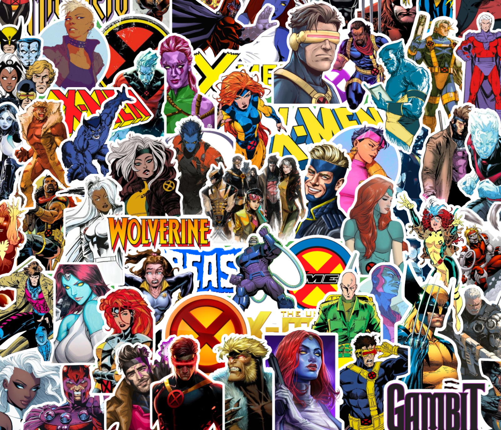 25/50 X-Men Sticker Pack - Waterproof Vinyl - Wolverine Magneto Xmen 97