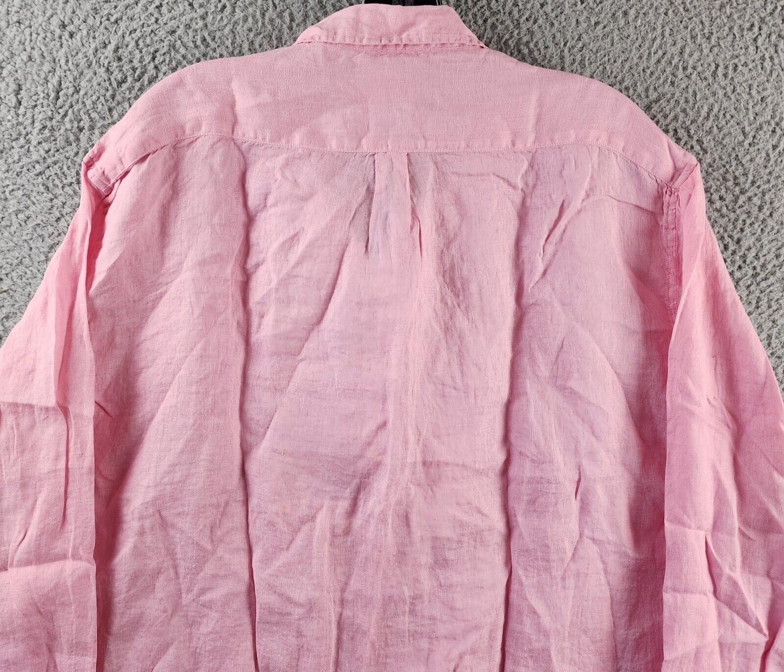 Swims Amalfi Linen Button Up Shirt Men's XXL Blush Pink Collared Long Sleeve - Picture 14 of 14