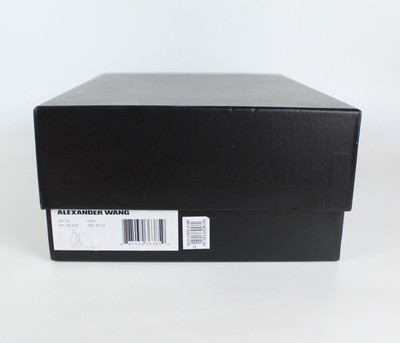 Pre-owned Alexander Wang Kori Cut Out Heel Ankle Bootie Shoe, Eur 39.5, Black Leather