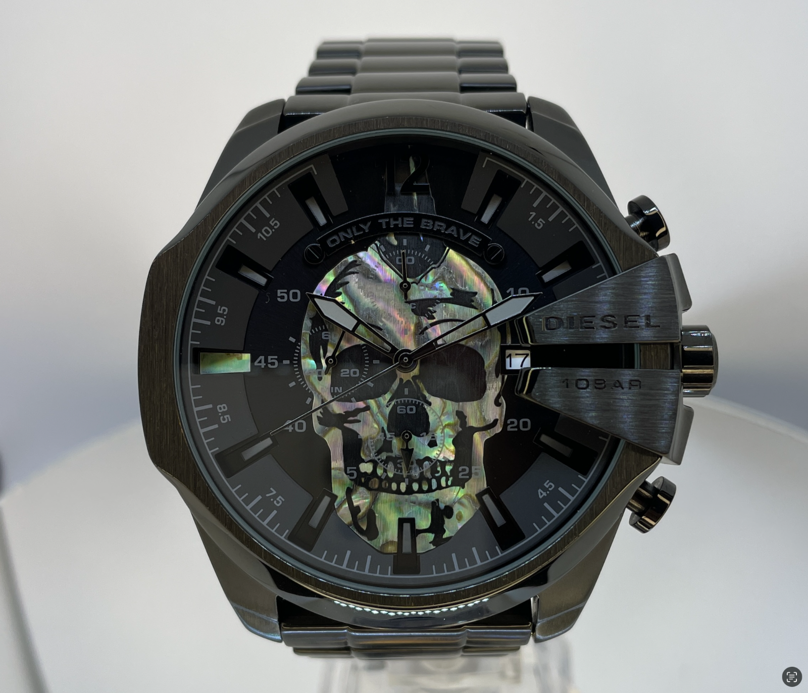 2025 BRAND NEW DIESEL Mega Chief Chronograph Black Mens Watch