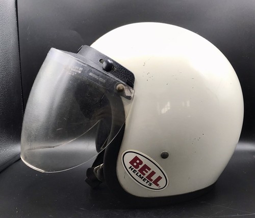 BELL RT-7 モカ BELL RT-7 モカ VINTAGE BELL R-T SIZE 7 1/4 WHITE W VISOR & BOX