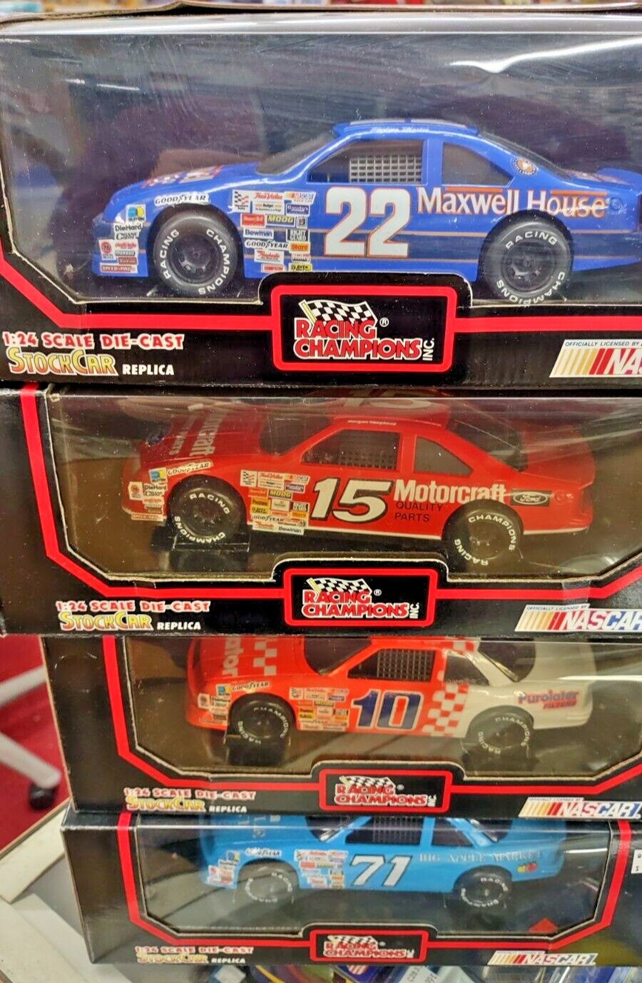 Racing Legends Inc. NASCAR 4 Car Bundle 1/24 Scale Die Cast