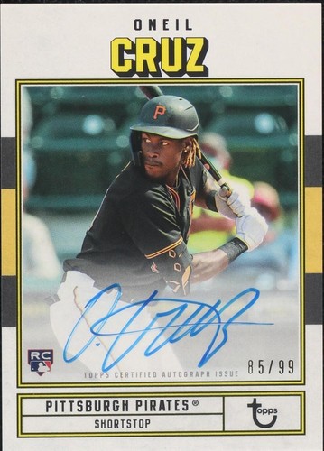 O'Neil Cruz オートグラフパッチカード 2023 Oneil Cruz Father's Day 2023 Topps Commemorative Team Patch