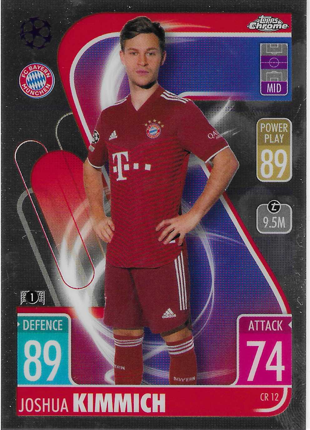 Topps Match Attax 21/22 Joshua Kimmich #CR 12 Chrome Preview