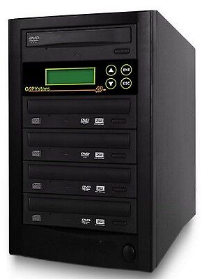 Copystars CD DVD Duplicator 1- 4 Copy Asus/LG DL DVD burners SATA copier tower
