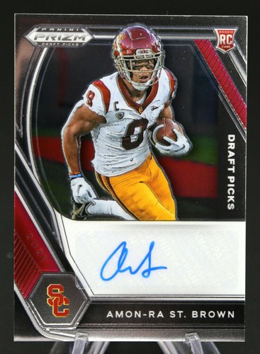 2021 Panini Prizm Draft Picks Amon-Ra St. Brown #DPA-AMR