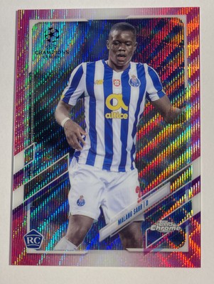 2020-21 Topps Chrome UEFA Champions League Malang Sarr RC Pink X-Fractor Porto