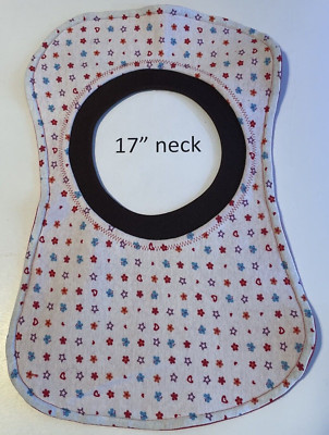 Bib 17'' Neck Pull Over Head T-Shirt Special Needs Drool Cotton Polyester