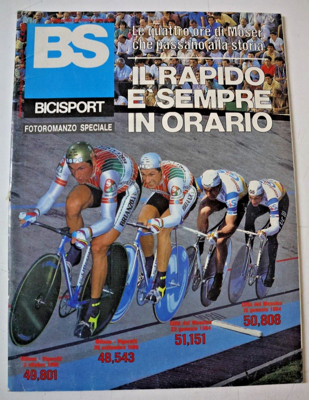 Bicisport 1986 SpÃ©Cial 4 Records Du Monde De L'Heure Moser Mexico Milan