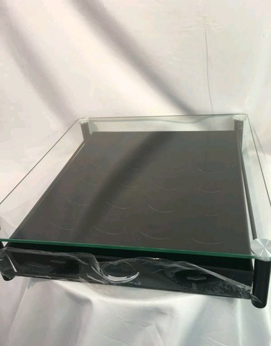 DECO BROTHERS CRYSTAL TEMPERED GLASS NESPRESSO VERTUOLINE STORAGE DRAWER HOLDER