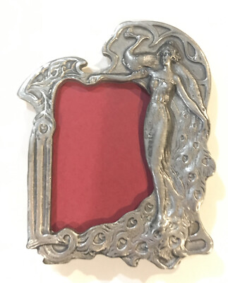 Pewter Tone Butterfly Frame with Glass for 3x3 Picture