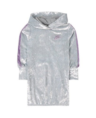 Nike sportswear velour hoodie dress hotsell