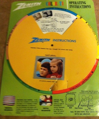 + Vintage  INSTRUCTIONAL - ZENITH COLOR TV - operating instruction- ADVERTISING