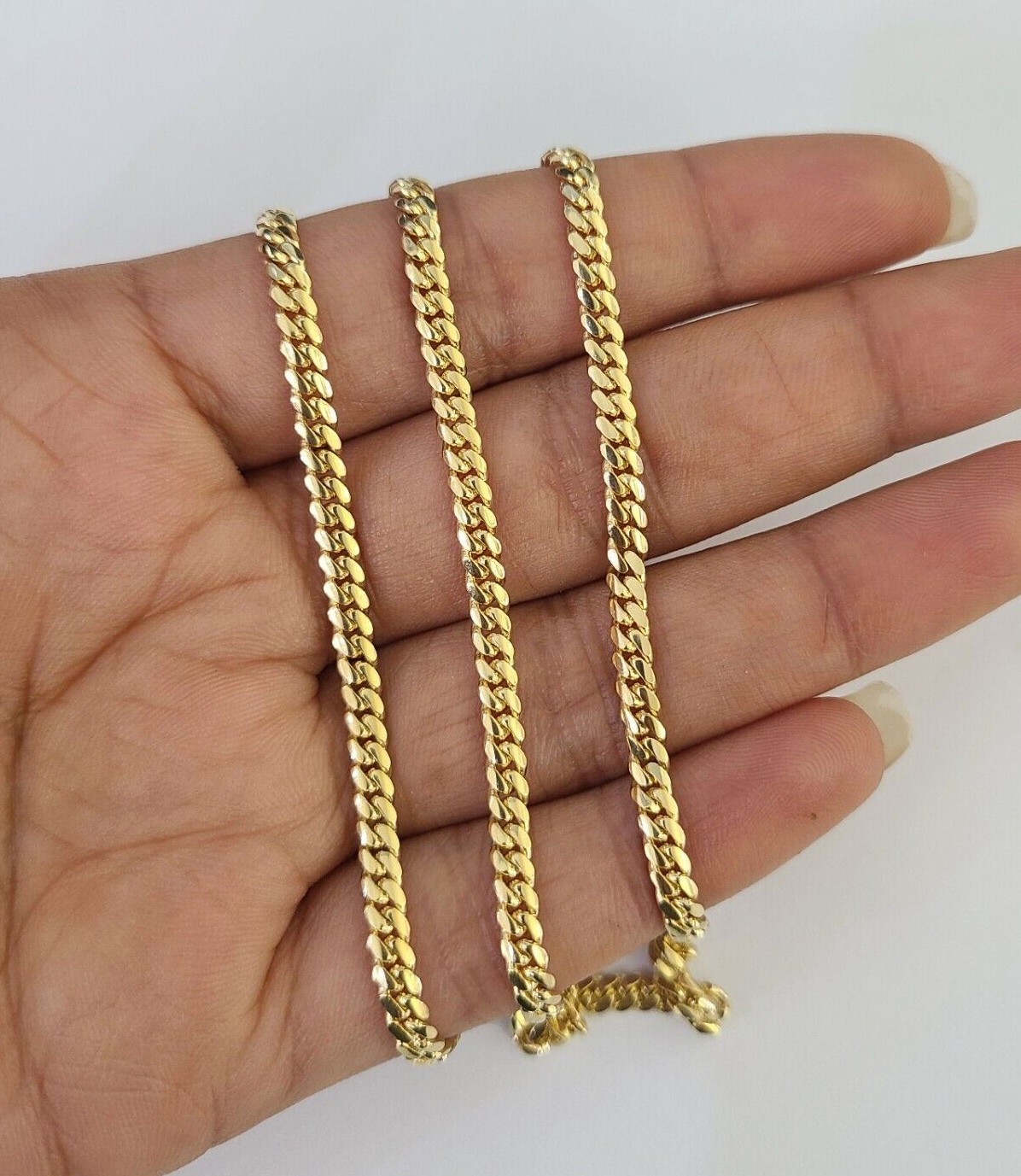 【50cm】【8mm】【18K刻印あり】【Miami Cuban】 50cm】【8mm】【18K刻印あり】【Miami Cuban】（MIAMI CUBAN