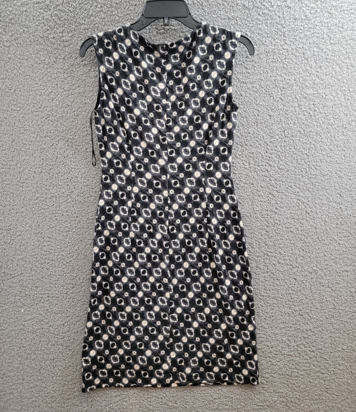 NIC+ZOE Midnight Shibori Twist Front Dress Women XS Black Multi V-Neck Pullover - Picture 9 of 15
