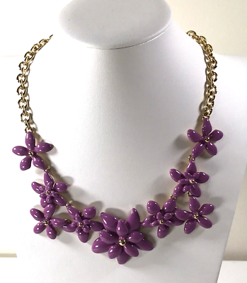 Lilac statement necklace clearance