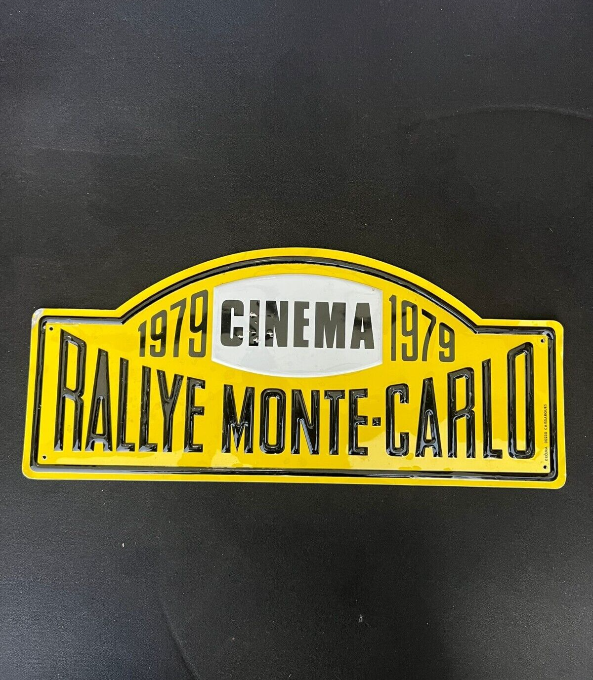 1979 Rallye Monte Carlo Monaco WRC Cinema Motor Car Rally Plate