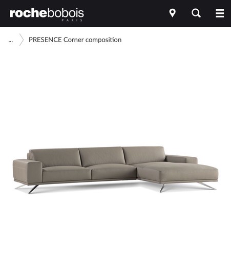 Roche Bobois Full Leather Sectional - Pristine Original Condition.