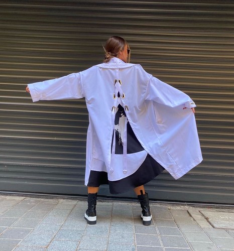 【美品】S'YTE Hem Long Jacket VELVETEEN NOTCHED LAPEL LONG JACKET(M Black): S'YTE｜THE