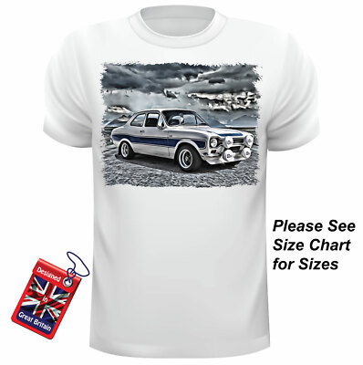 Vintage Retro Car Ford Escort MK1 Design T Shirt Escort MK1 Mexico