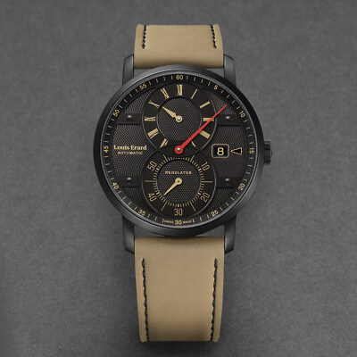 Pre-owned Louis Erard Louiserard Excellence, M, Strp, Blk Regltr-d,s/s-b,m Mch