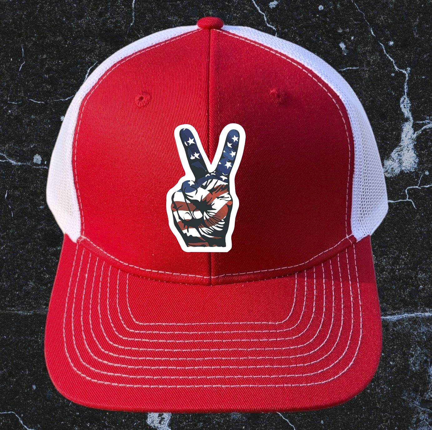 American Flag Sticker Peace Sign Waterproof - Buy Any 4 For $1.75 Each Storewide