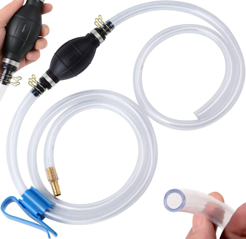 Siphon Pump for Gasoline Gas Oil Fuel Petrol Diesel Fluid Water Fish Tank,Manual