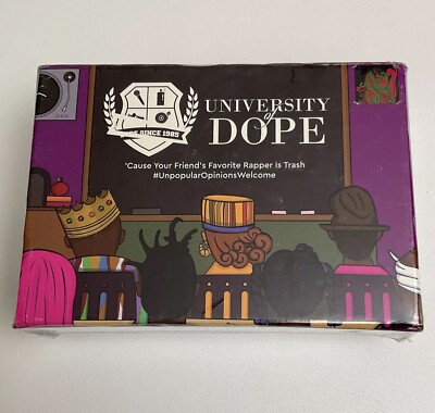 University of Dope Card Game A Disrespectful Party Game For Hip Hop Lovers New