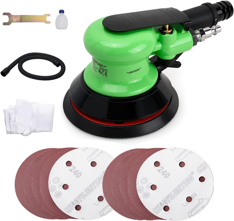 5&rdquo;(127 Mm) Random Orbit Pneumatic Sander Self-Vacuum Sander Air Powered Professi