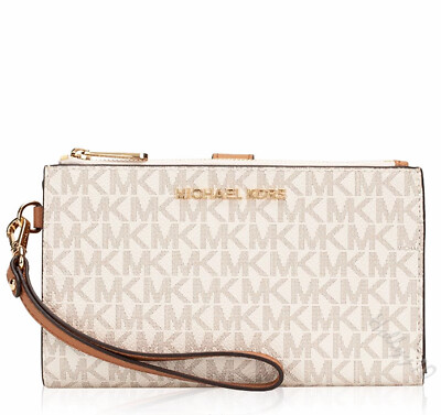 Кошелек Michael Kors Кошелек Jet Set Travel на двойной молнии Vanilla New