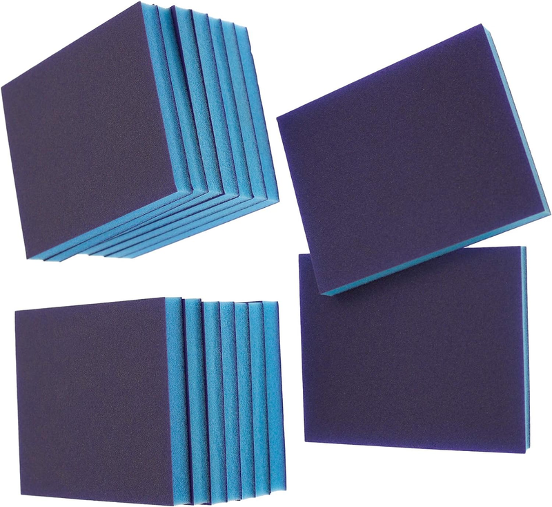 Bokwin 16Pcs Sanding Sponge 800-1000 Grit Washable Sponge Sand...