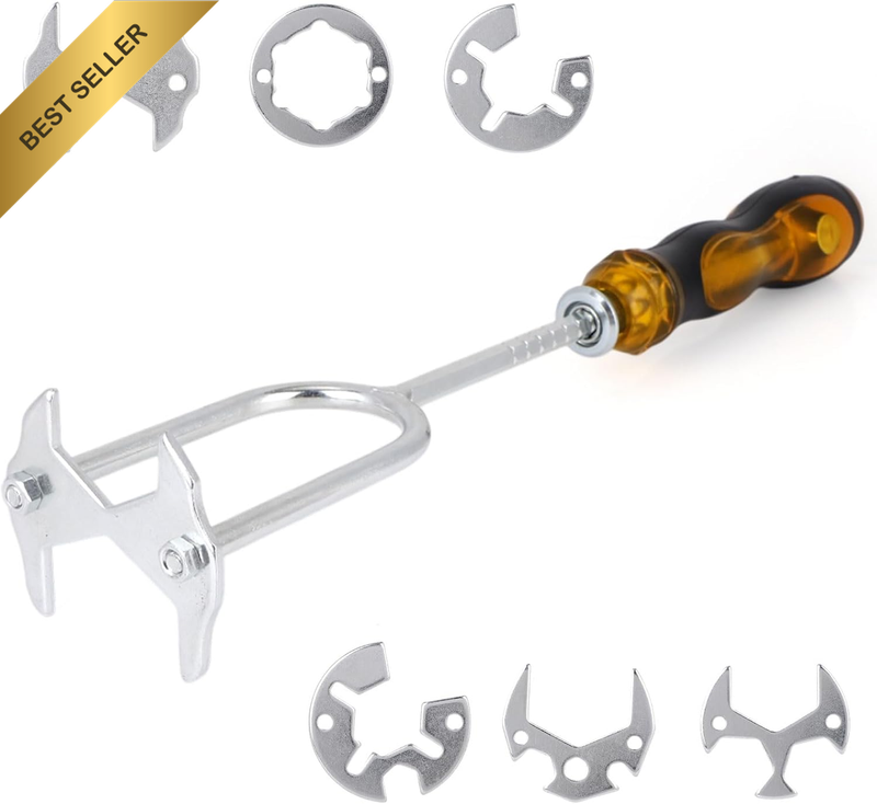 under Sink Wrench Faucet Tool, 7-In-1 Faucet Plumbing Kit Tool for Tight Spaces