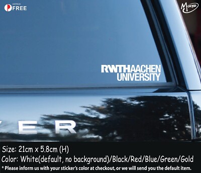 RWTH Aachen University Sticker Decal Car Laptop Reflective/metllic Color  Decals
