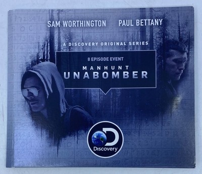 2017 Discovery Original Series Manhunt UNABOMBER 2-Disc DVD Set Episodes 1 - 8