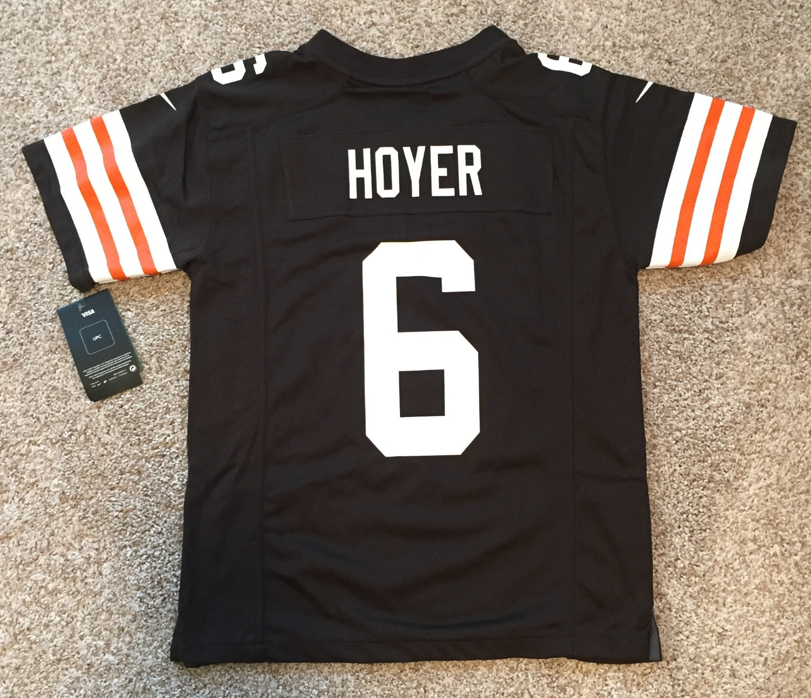 ユニフォーム NFL Cleveland Browns Brian Hoyer #6 Cleveland Browns Historic Logo Brian Hoyer Nike Brown Game