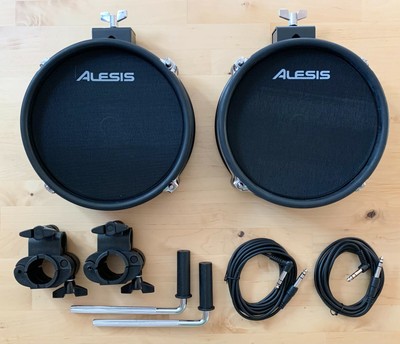 2X Alesis Command 8 Inch Mesh DUAL-ZONE Pad Pack-8'' Drum,1.5in Clamp,L-Rod,Cable