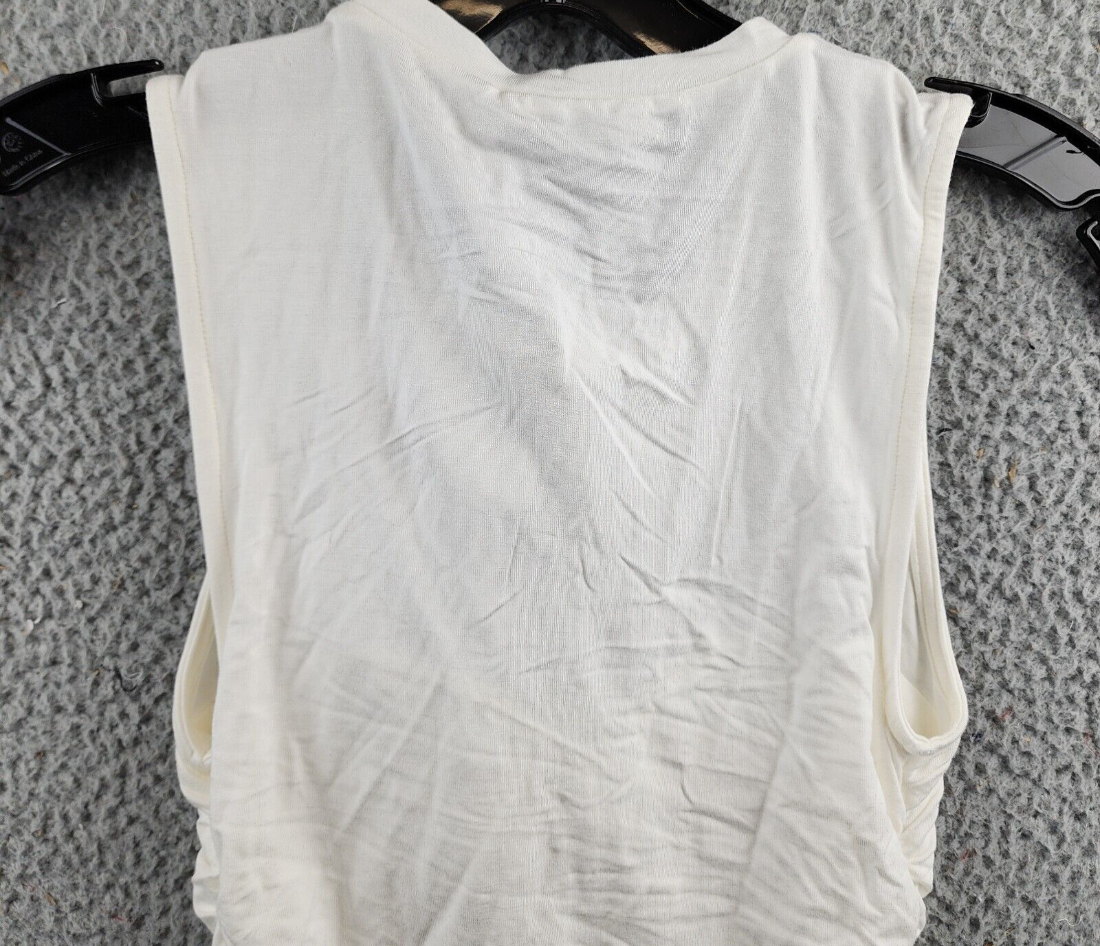 Jonathan Simkhai Kristiana Sleeveless Ruched Tank Top Women's XS White Pullover - Picture 12 of 16