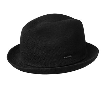 Kangol Tropic Player 792179282386 NEW Men's Hat Polyester Blend BLACK LARGE